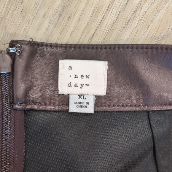 a new day Dark Brown Mini Skirt - Picture 2 of 3